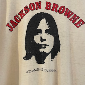 【Hanes】古着 80s ジャクソンブラウン Tシャツ USA製 ビンテージ Jackson Browne