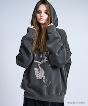 ピグメントプロセスプリントルーズフーディー (C/GRAY) CQ-47093