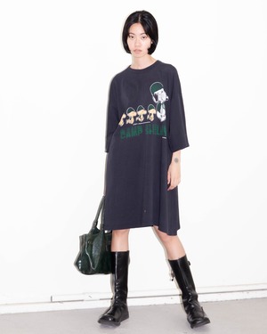 1990s Snoopy & Woodstock faded tee dress