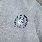 husky embroidery design henry neck sweat