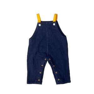 【送料無料】RECYCLE WOOL SALOPETTE / Navy