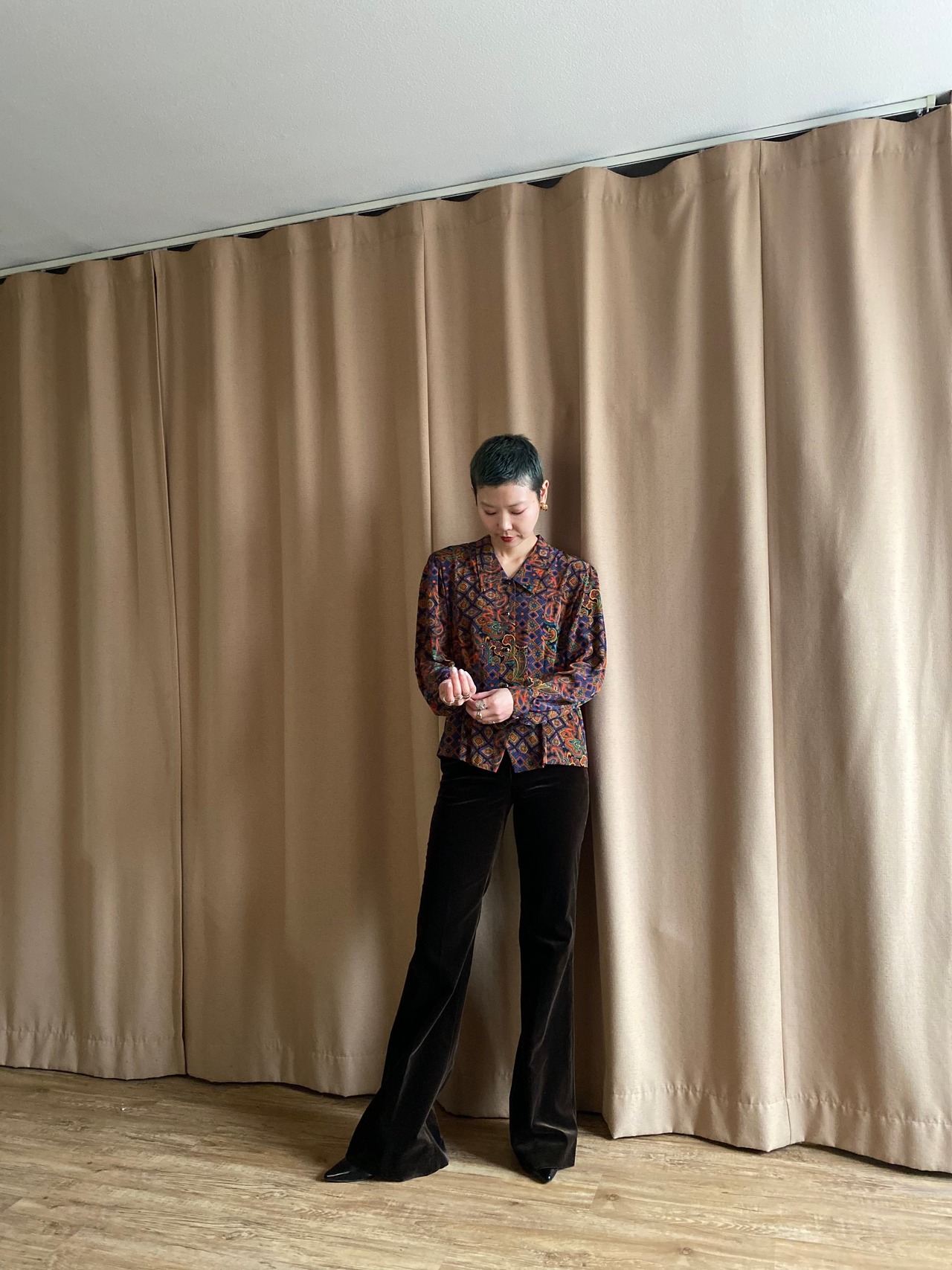 rinet ciug paisley pattern retro shirt-3755-11