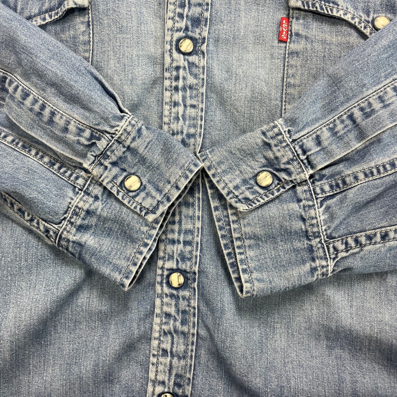 90年代 Levi's リーバイス 長袖 デニムシャツ メンズ2XL 古着 90s