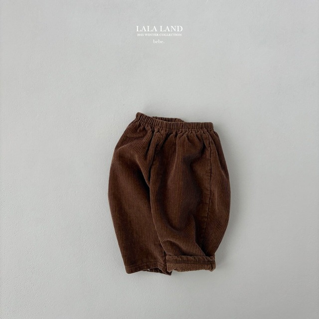 《予約》lala land ¨ bebe) brushed golden pants