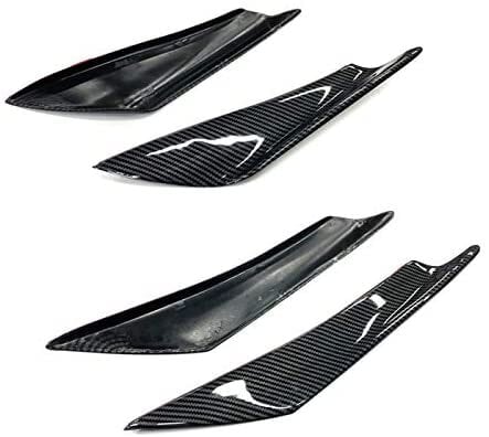 AQMF+ カナード 4本セット ラバー製 カーボン調 汎用品 ガーニッシュ