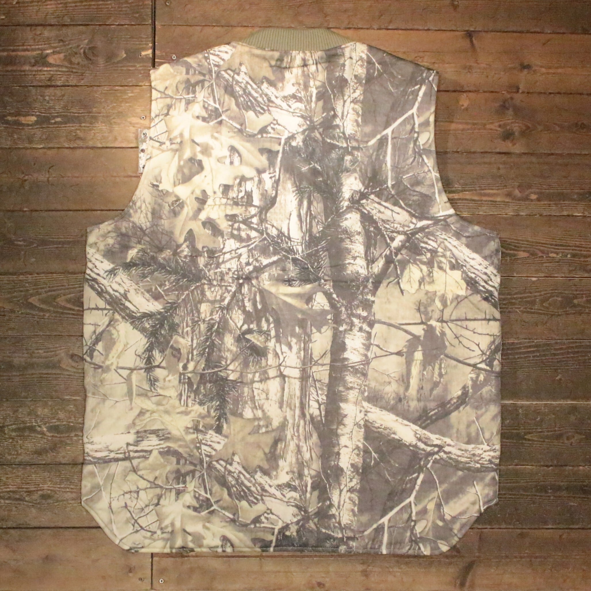 P*a様 Ｍ BK HideandSeek　Camo Zip Work Vest HIDE AND SEEK】Camo Zip Work Vest -BEIGE CAMO（ハイドアンドシーク