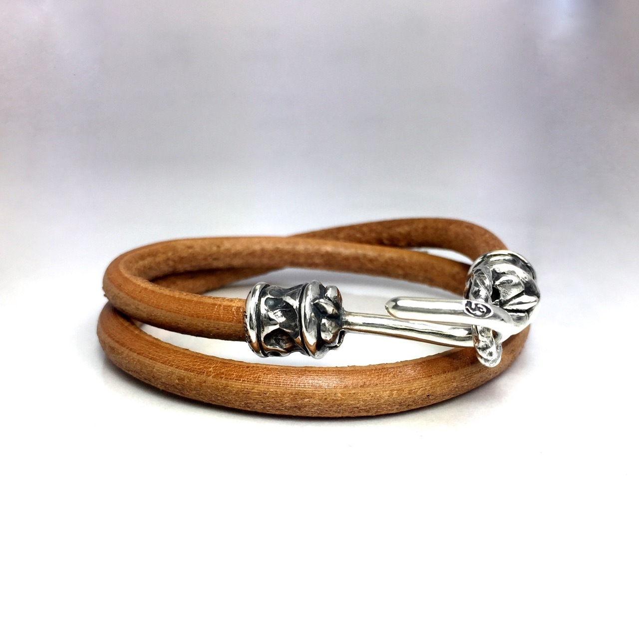 PIPE HOOK LEATHER BRACELET / パイプフックレザーブレスレット