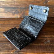 専用リンク【カスタムオーダー Trucker Wallet-10 クロコ型押しレザー】