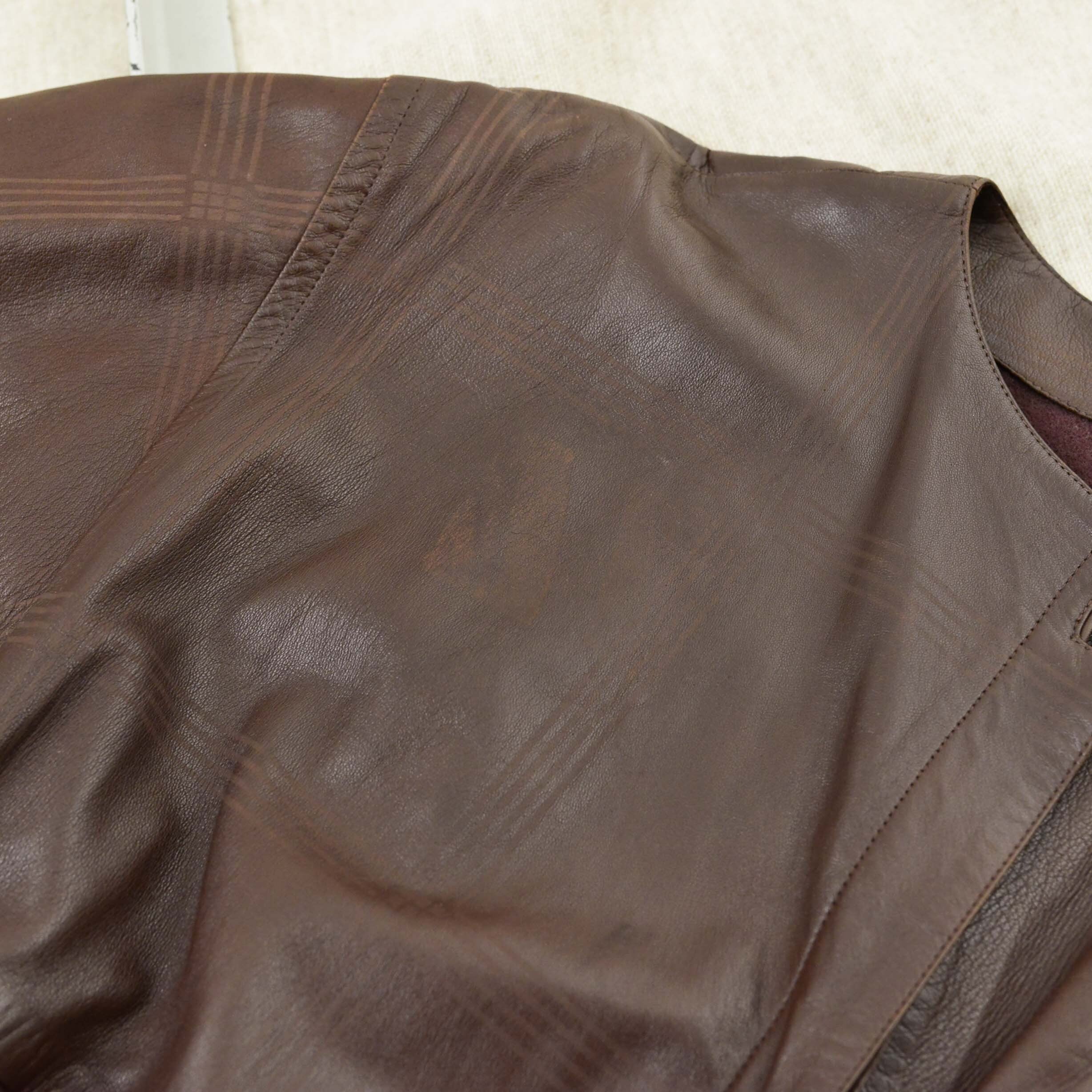 80s MARIO VALENTINO leather jacket | pelican