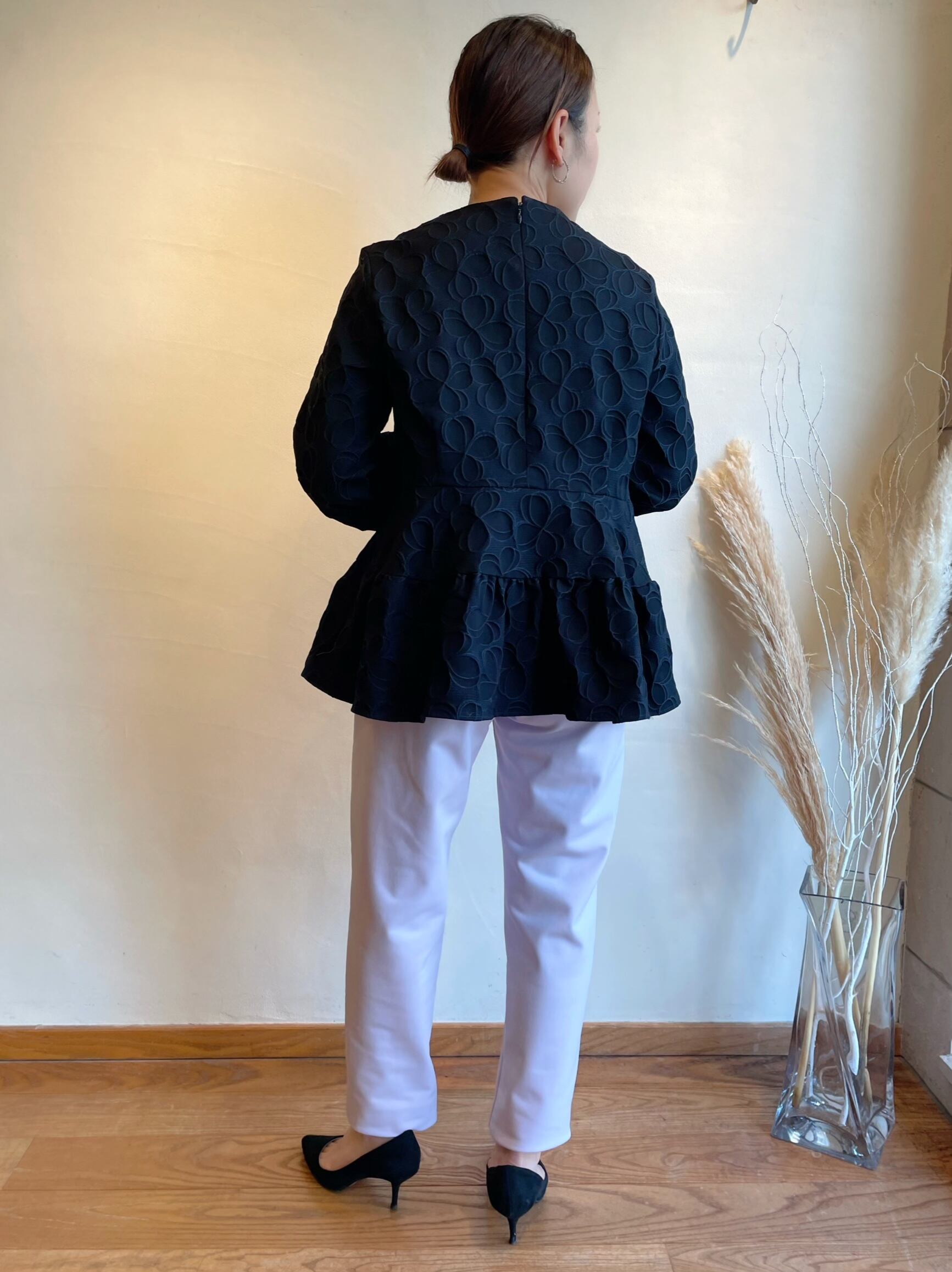 SONO / フラワージャガードブラウス | anouk 