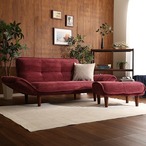 肌触りが良いコーデュロイソファ 2人掛け オットマンセットQooliss-クーリス-コーデュロイ