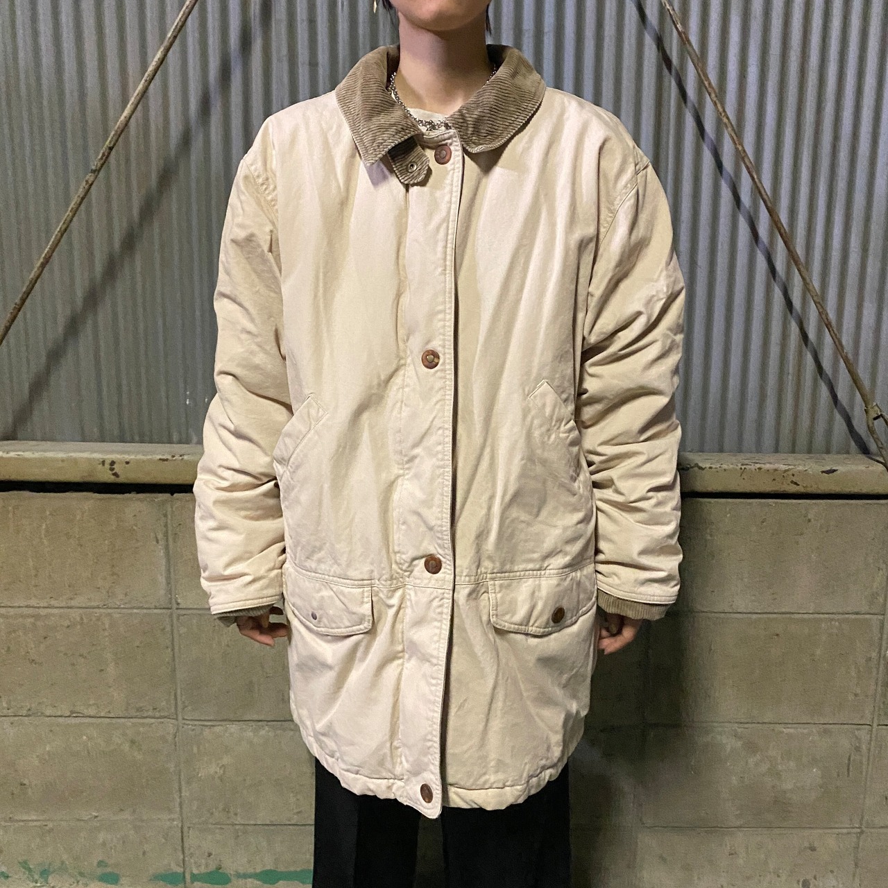 90年代 Eddie Bauer エディーバウアー コットンジャケット ダウン 
