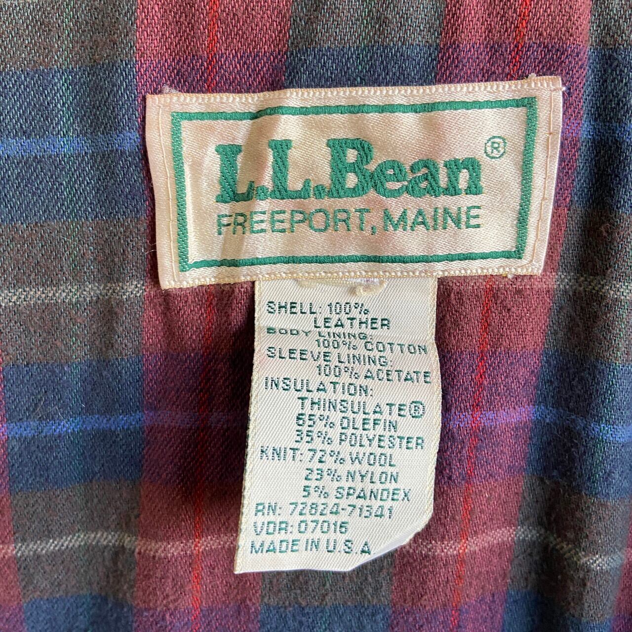 USA 80s L.L.Bean スウェードレザーベスト M オールド