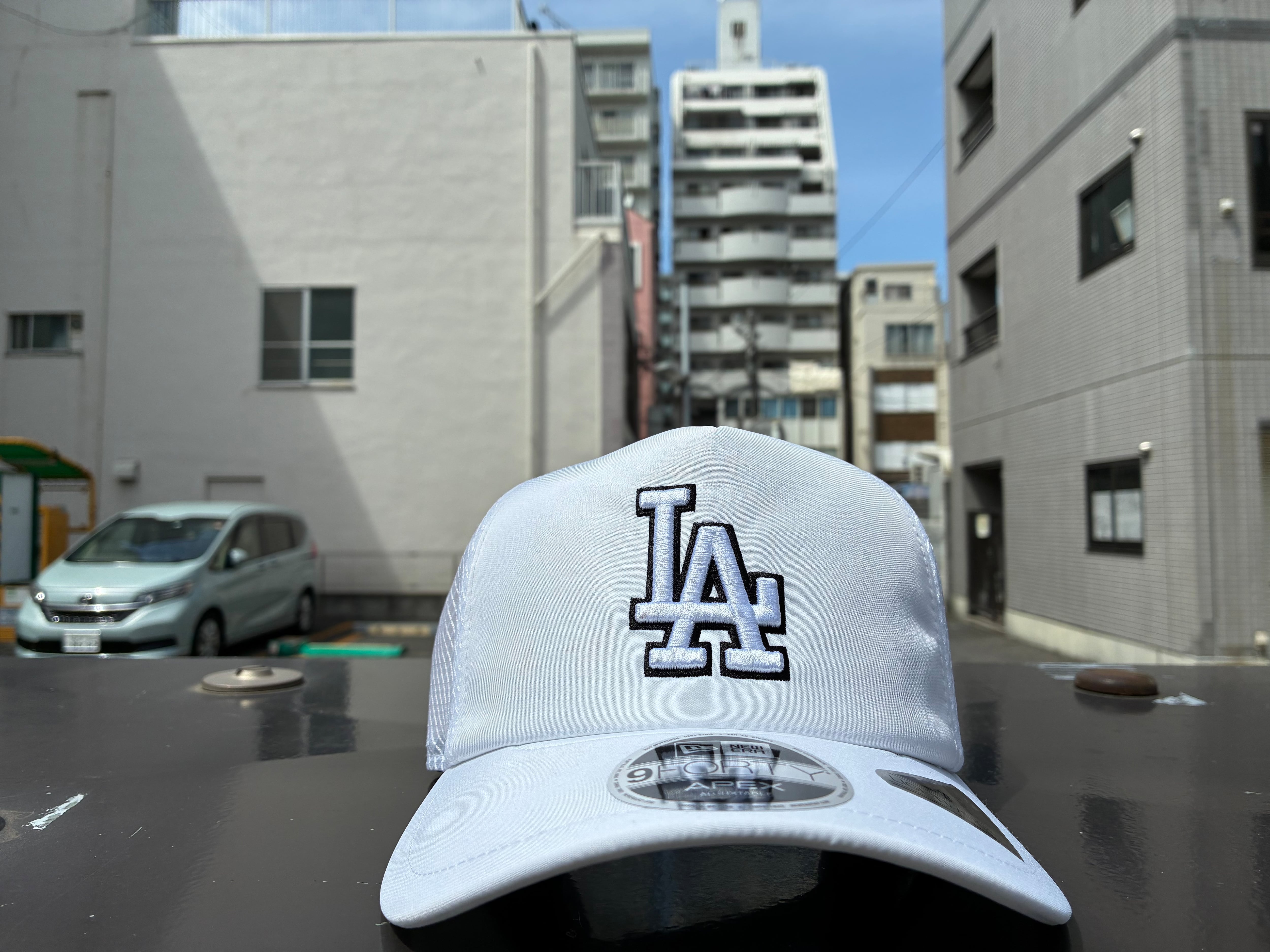 NEW ERA 9FORTY A-Frame MLB パール バッジ Pearl Badge ロサンゼルス