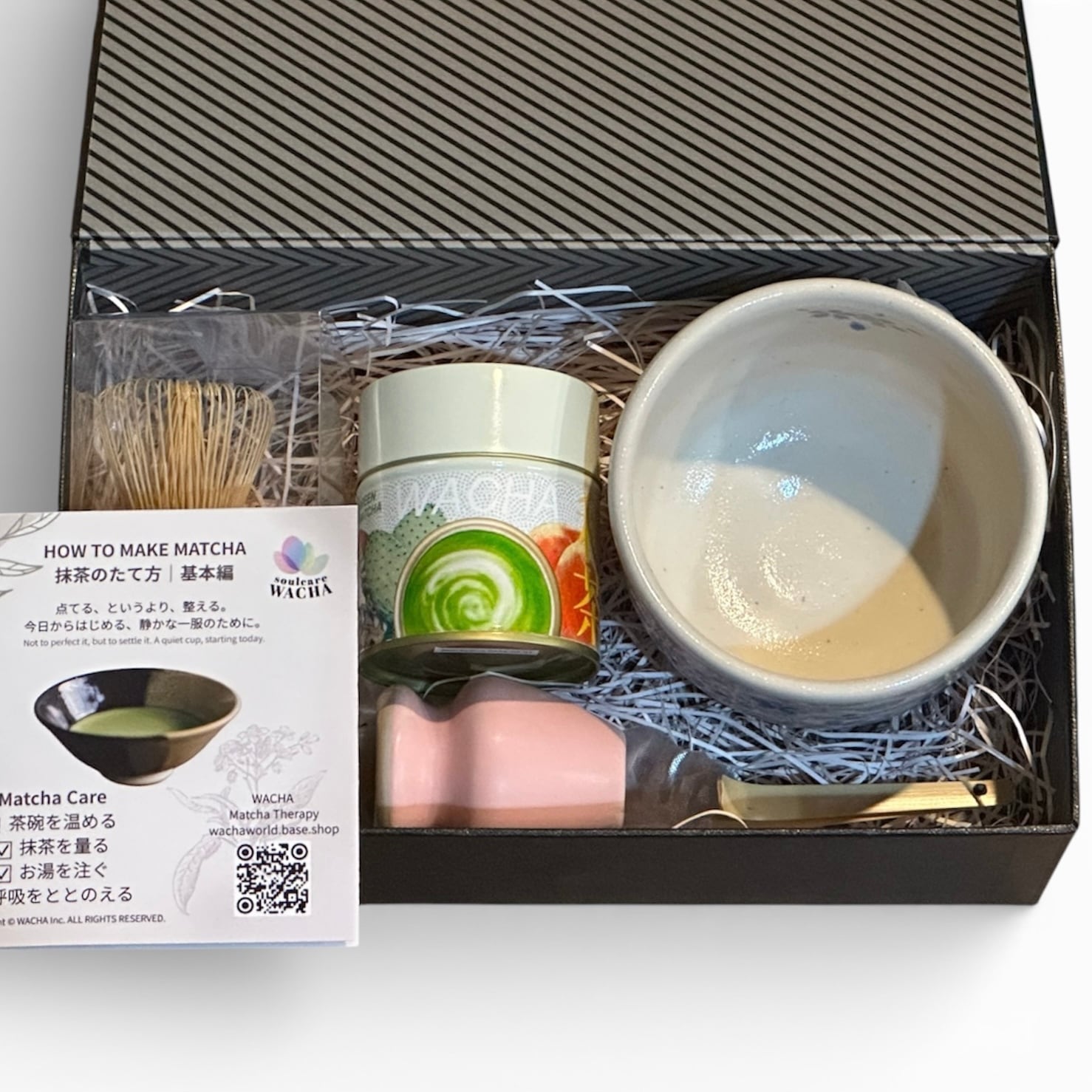 WACHA はじめての野点 抹茶一式｜桜紋青 美濃焼（日本製）野点