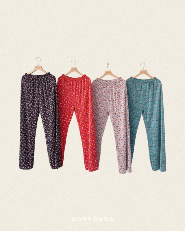 《予約・取り寄せ》Flower Plated Pants / oottbebeb (Adult size)