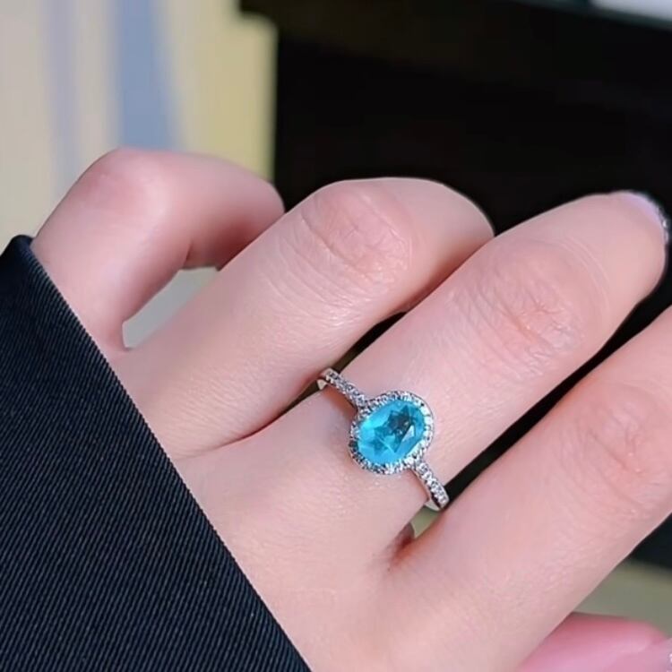 まとめ買い！人工パライバトルマリン&最高級ソナダイヤモンドヘイローリング Megumi様専用！人工パライバトルマリン&最高級ソナダイヤモンド