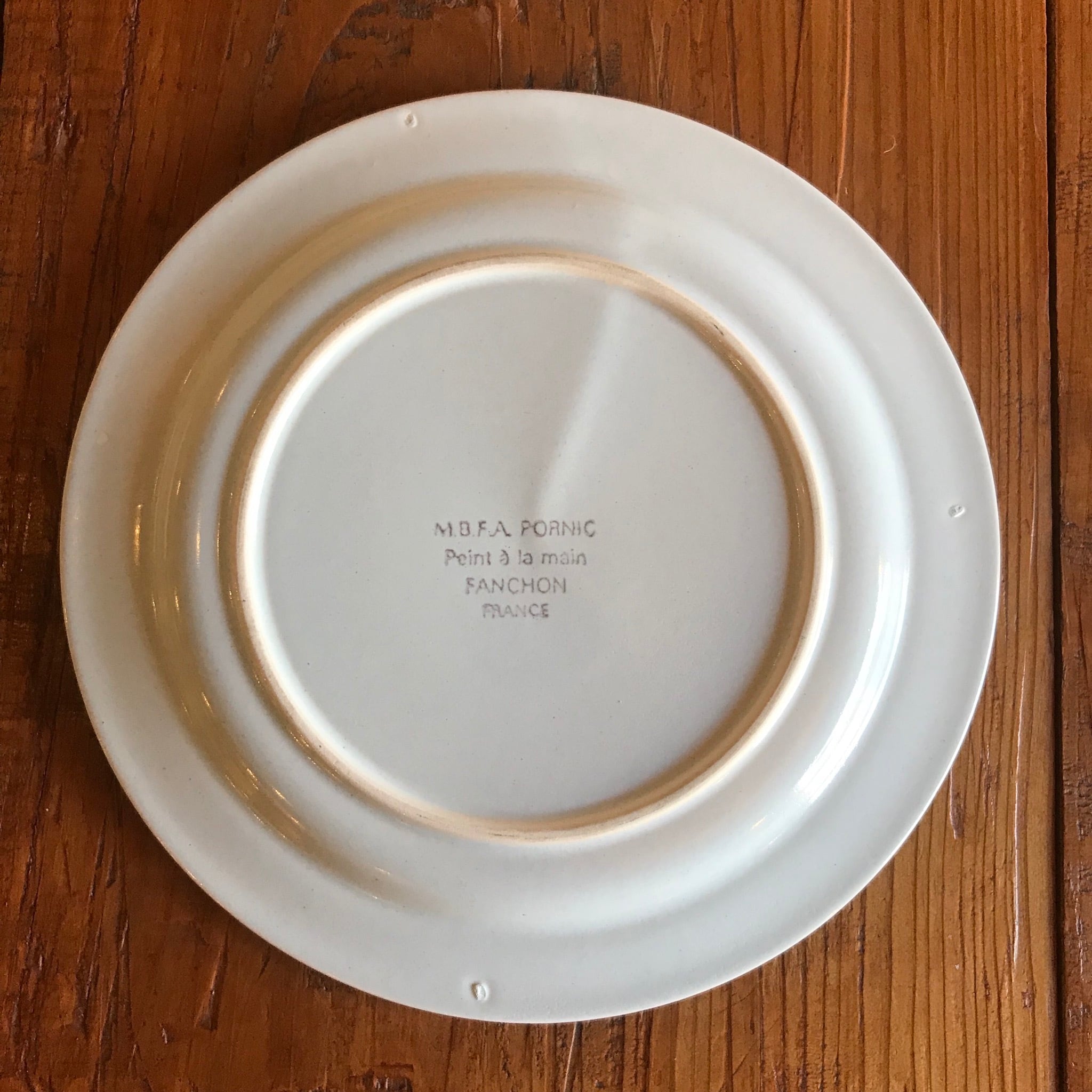 フランス FRANCE製 used vintage ビンテージ 花柄 小皿 ケーキ皿 