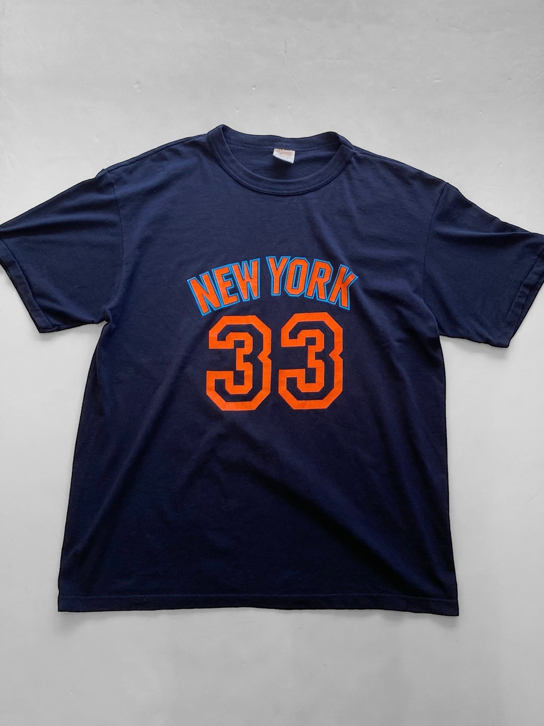 90s [NBA]  "Champion" NEW YORK KNICKS T-shirt チャンピオン ニューヨークニックス Tシャツ [XL]