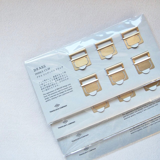真鍮無垢 インデックスクリップ / BRASS PRODUCTS【日本製】ゴールド