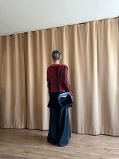 mode black raccoon fur bag-5063-11