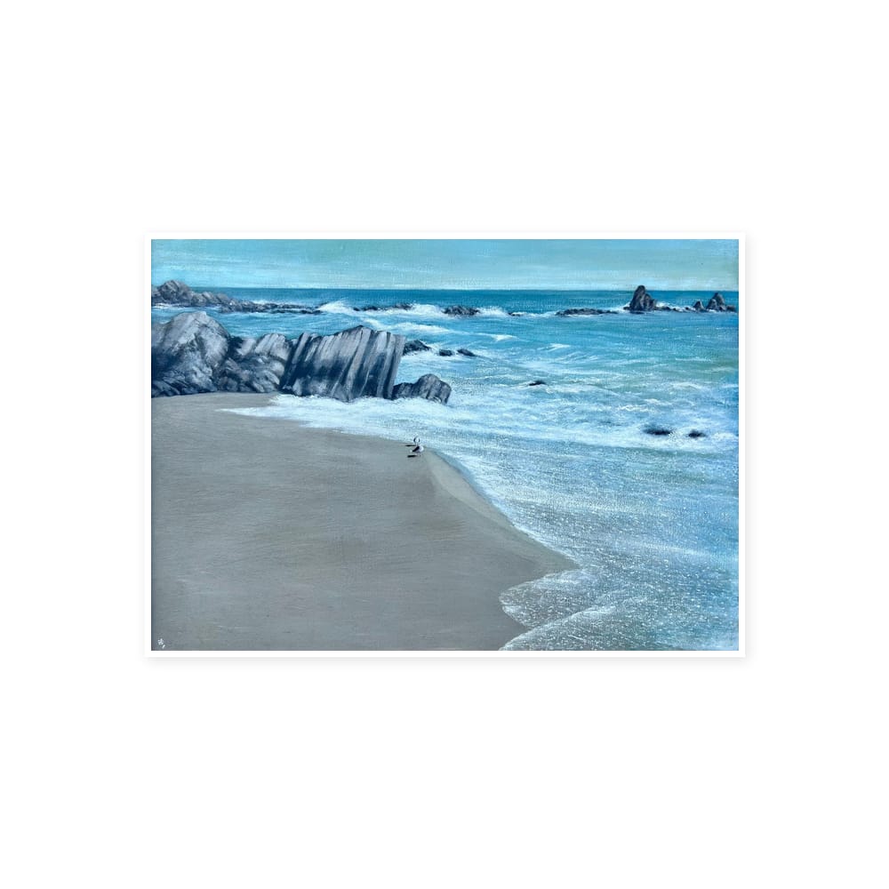 秋沼 F0 水彩（額入） | 森壽男の絵画