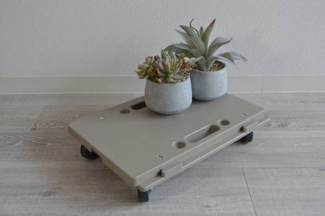 東谷 ホームキャリー W41×D27.5×H7.5cm ベージュ ポリプロピレン エラストマー 完成品 連結可能 国産 日本製 NIT-19MC