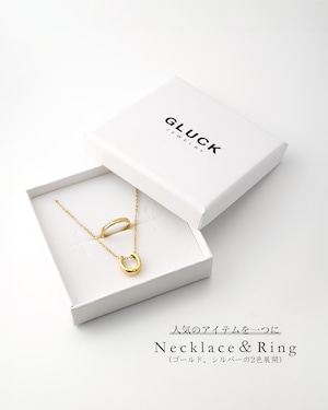 Horseshoe Necklace & Link ring set