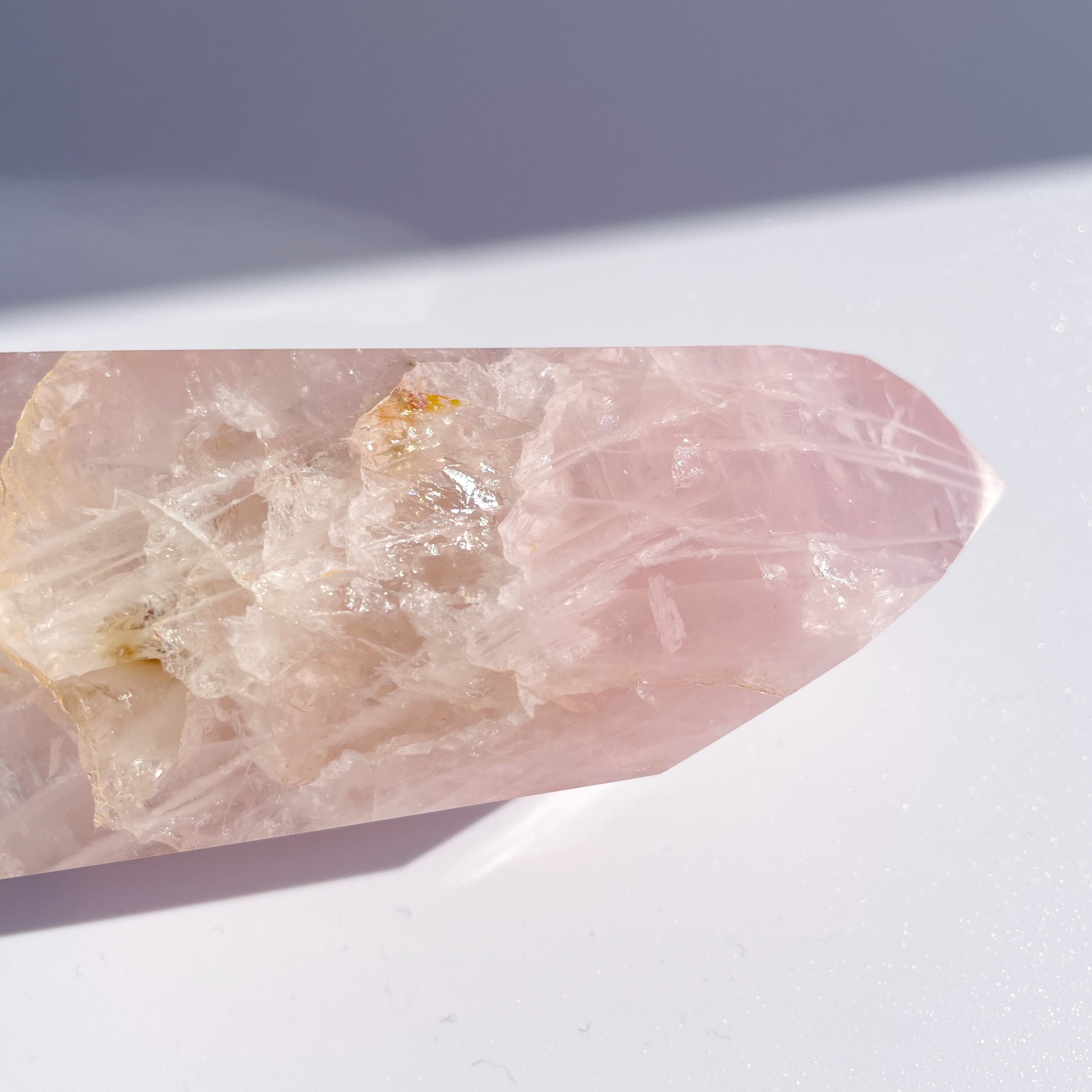 ローズクォーツタワー 02◇Rose Quartz Tower◇天然石・鉱物