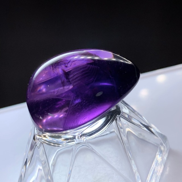 レア！一点物♪ぷっくりタイプ♪超透明！大型♪宝石質アメジストルース