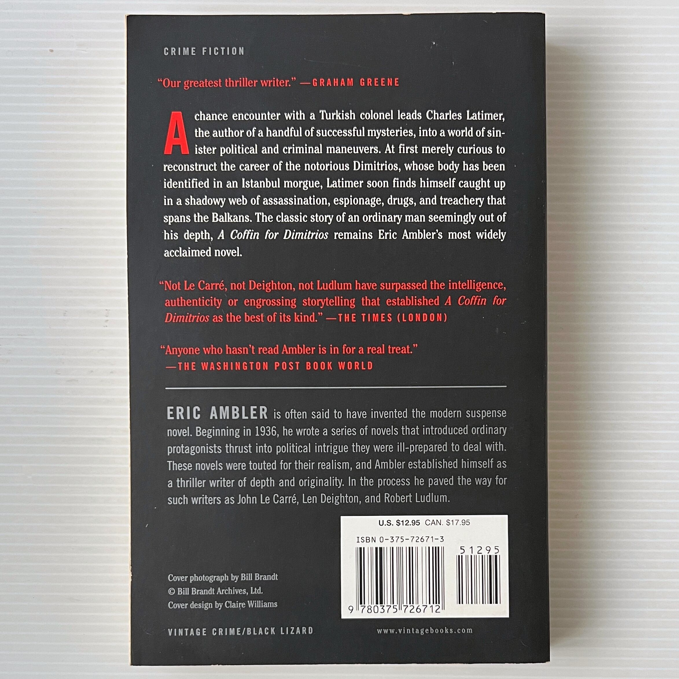 A Coffin for Dimitrios ディミトリオスの棺 Eric Ambler エリック