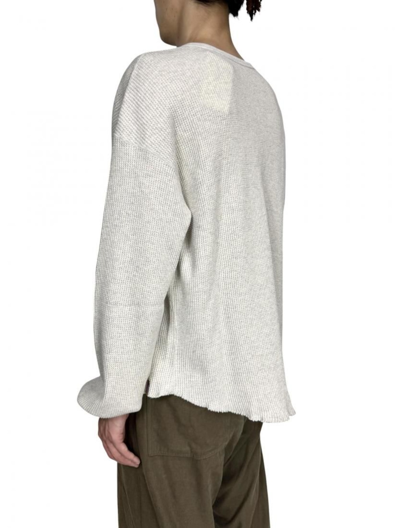 【is-ness】Thermal Henley Long-sleeve Shirt