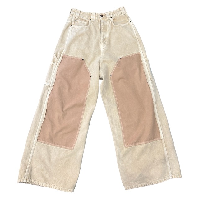 【BALENCIAGA】バレンシアガ "RIPPED OFF BAGGY PANTS" UNISEX ダブルニーパンツ