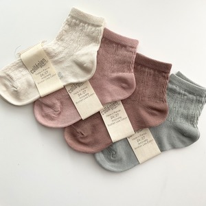 即納【collegien(コレジアン)  Antoinette - Lightweight Pointelle Summer Socks】