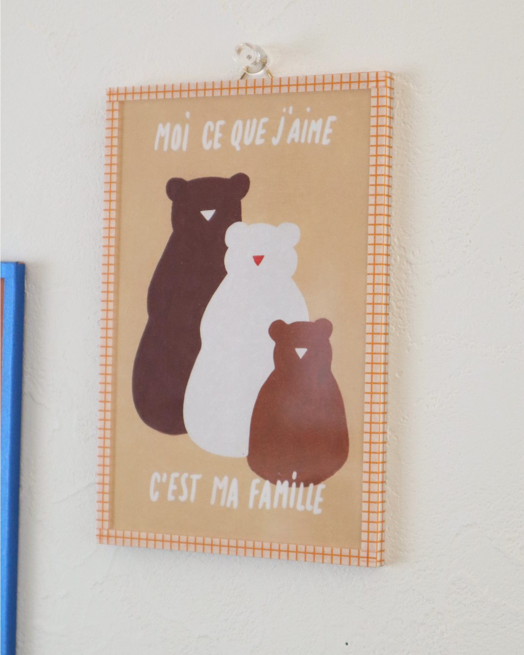 【直輸入】パリのアパルトマンのように飾るアートボード - MA FAMILLE わたしの家族