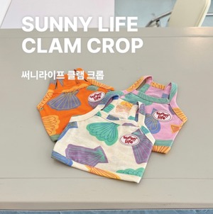 【THEREST OF LIFE】SUNNY LIFE CRAM CROP(orange)