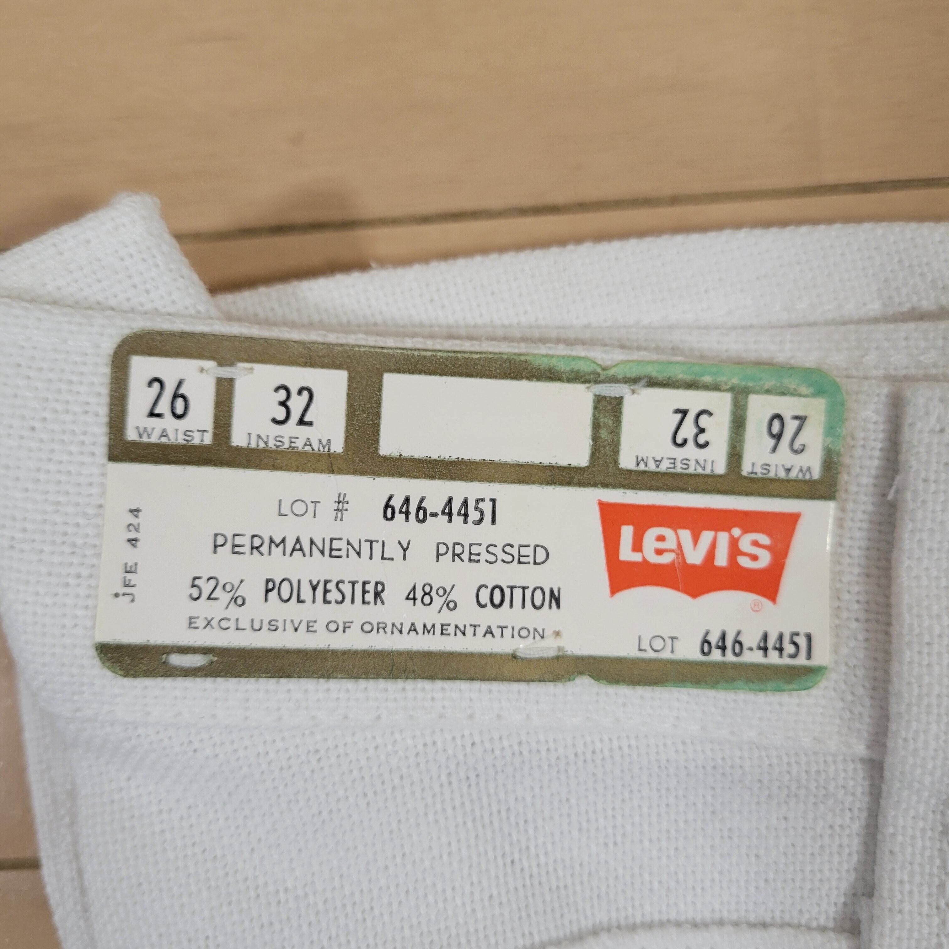 70s Levi's646 Sta-Prest Dead Stock FLAIR PANTS W26 BIGe | Molly