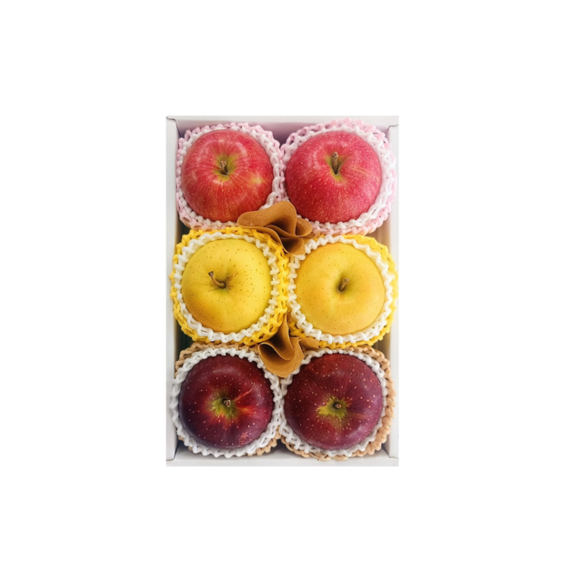 【果物専門店が選ぶ”旬のりんご”】フルーツギフトBOX1箱（りんご3種類前後）　※包装・お熨斗無料