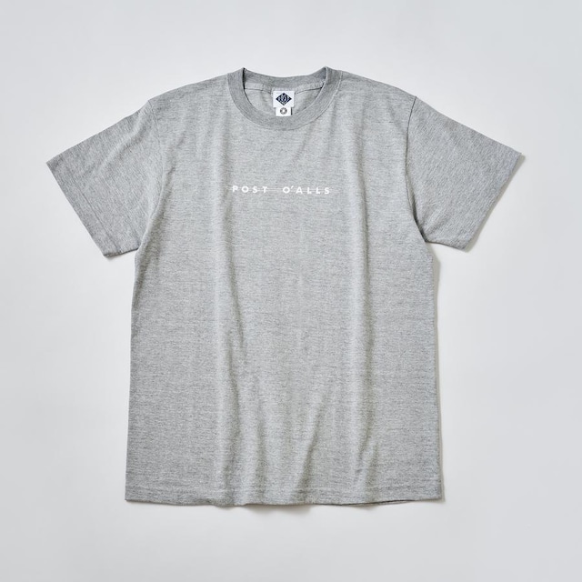 POST O'ALLS / 3008 / Shop Logo Tee / ash heather x white