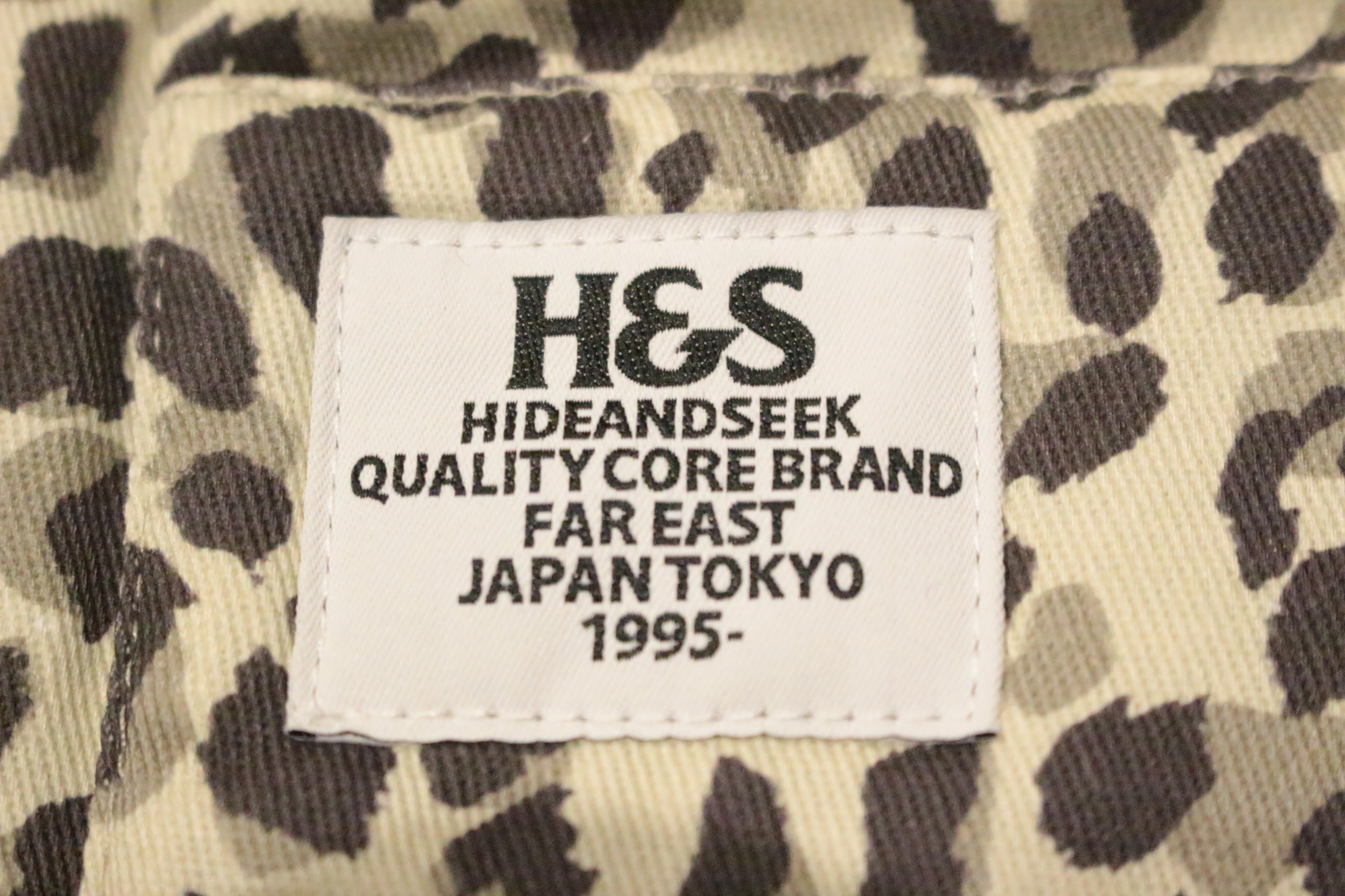 HIDE AND SEEK】Camo Zip Work Vest -PANTHER（ハイドアンドシーク