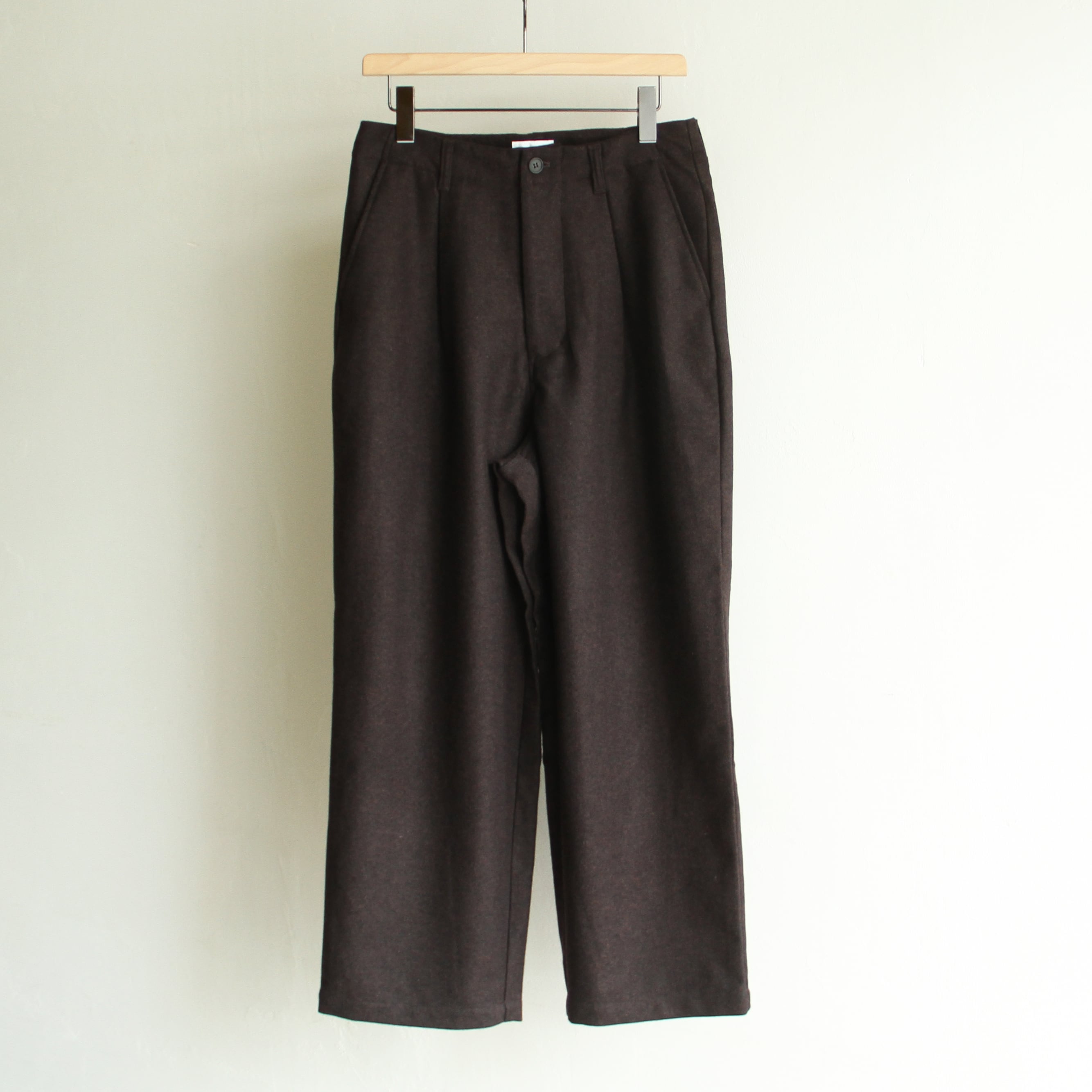 STILL BY HAND Wool nylon wide pants