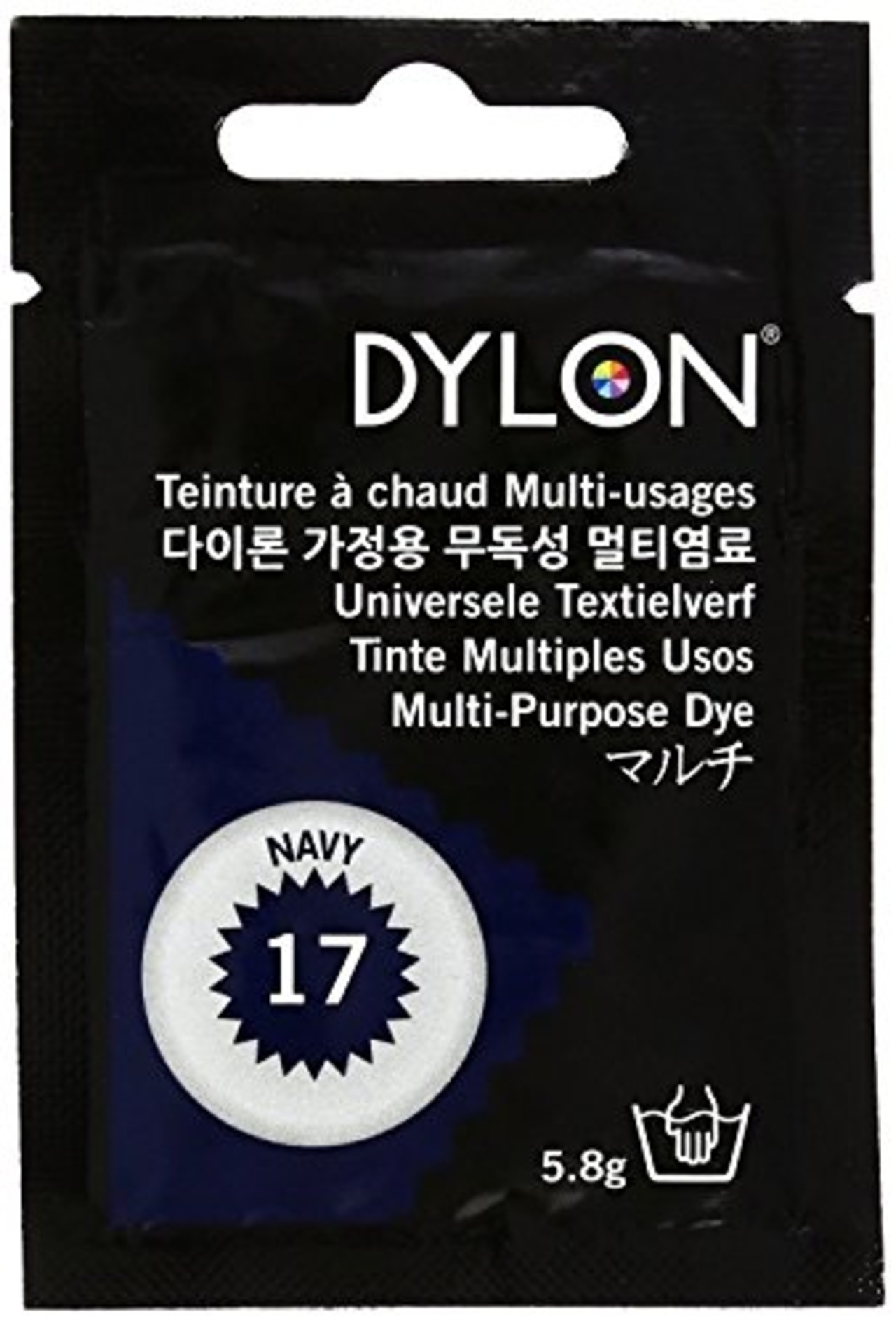 DYLON 衣類・繊維用 染料 ダイロン マルチ 5.8g col. 17 ネイビー DYNMP