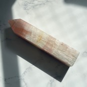 ピンクカルサイトタワー*天然石ポイント*天然石インテリア*置き物*T20