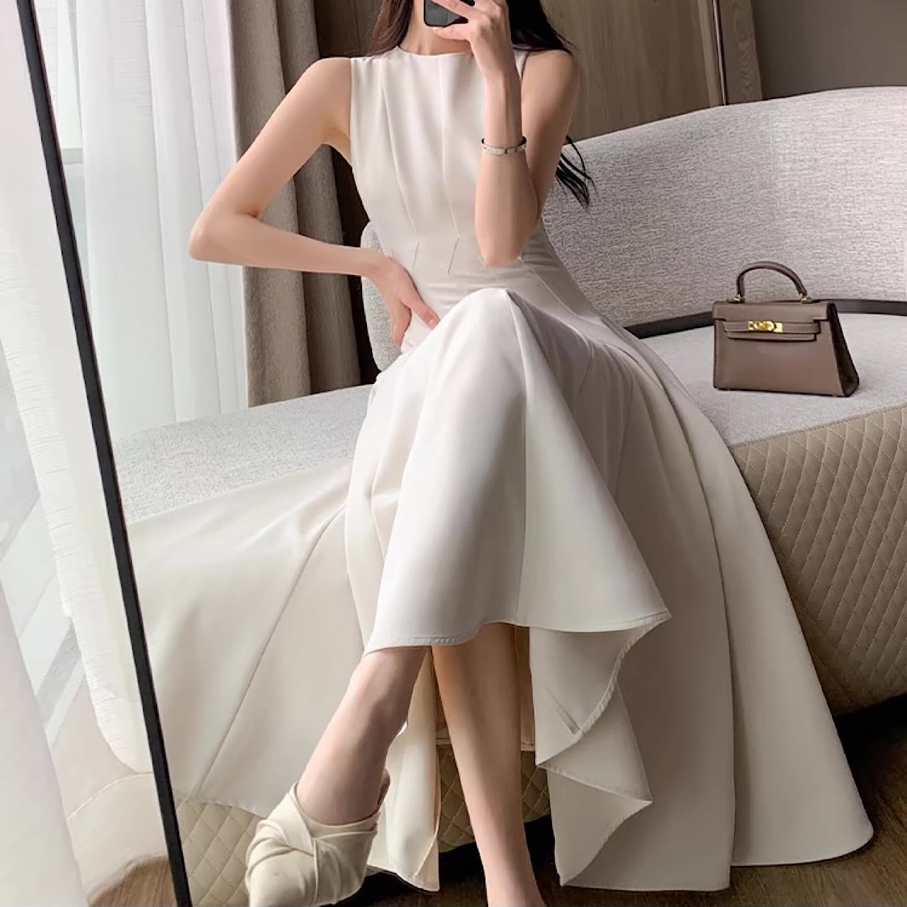 ノースリーブワンピース YH8988