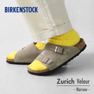 BIRKENSTOCK [ビルケンシュトック正規販売店] W Zurich VL / -Narrow- 幅狭[50463] チューリッヒ・スエードレザー・ベロアレザー・横幅ナロー・オープントゥサンダル・レザーサンダル・LADY'S [2026SS]