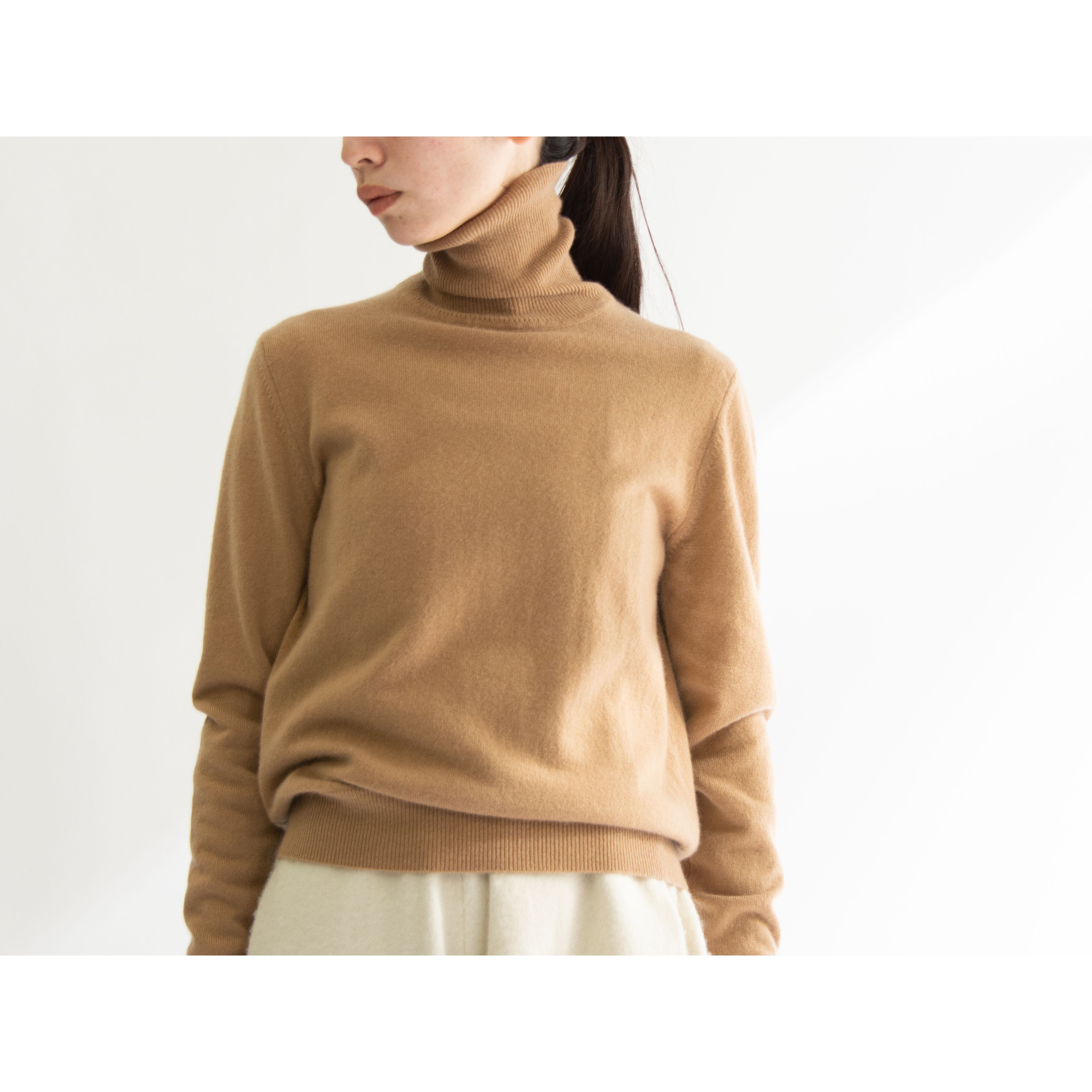 【Lona Scott】100% Cashmere High Neck Sweater（カシミヤハイネックセーター タートルニット）