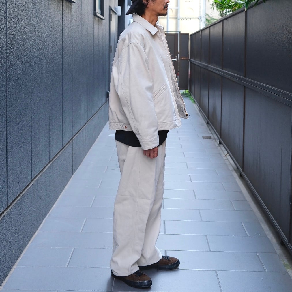 COMOLI(コモリ) /コットンツイルジップショートジャケット -IVORY-(C03