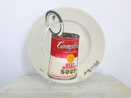 2000s Andy Warhol "Cambell's Soup" ceramics plate