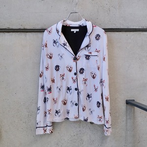 P.J Salvage / Dog Faces Knit Pajama Shirt
