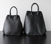 本革メッシュトートバッグ
